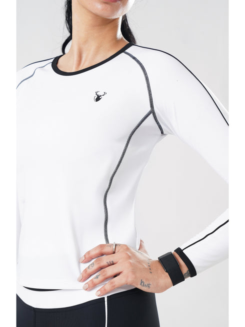 StrikeLine Fitted Tee in White